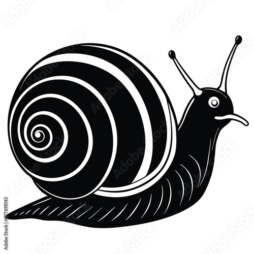 snail logo vector icon illustration design