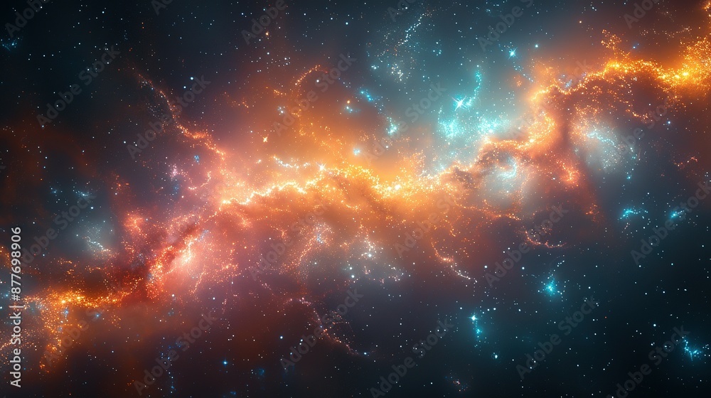 Fototapeta premium Twilight Constellation: Pathways to Infinity