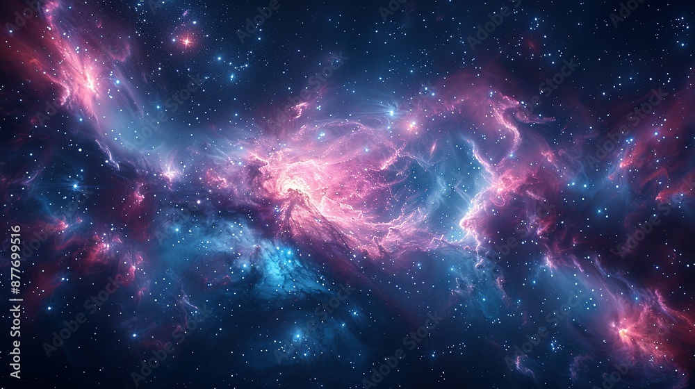 Fototapeta premium Stardust Odyssey: Voyage Through the Night