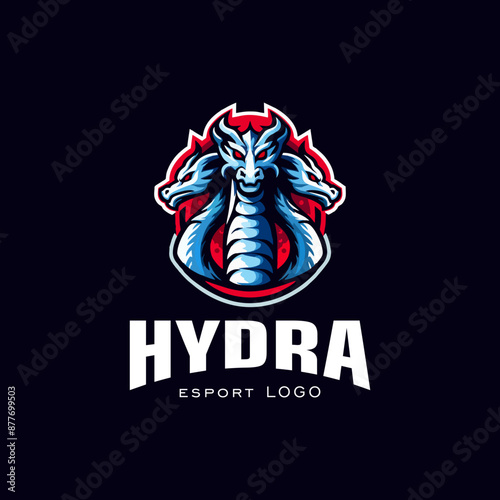 Hydra emblem logo design inspiration, illustration for e-sport team
