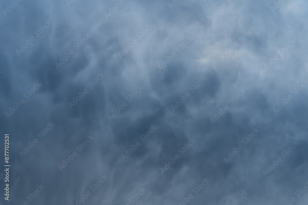Dark Grey Stormy Sky Mammatus Clouds Texture Abstract Background. Dark Grey Stormy Sky Mammatus Clouds Texture Abstract Background.