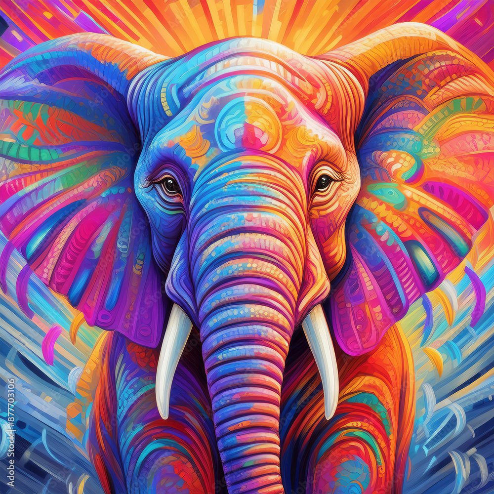 One elephant smiling One elephant smiling