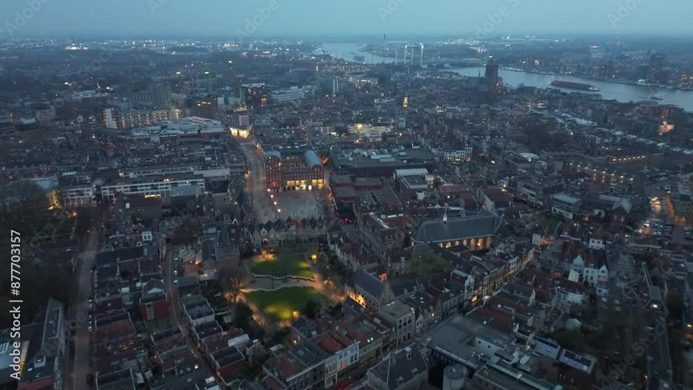 City center evening Dordrecht, Netherlands City center evening Dordrecht, Netherlands