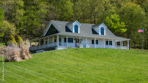Big White House Near the Mississippi River in Missouri