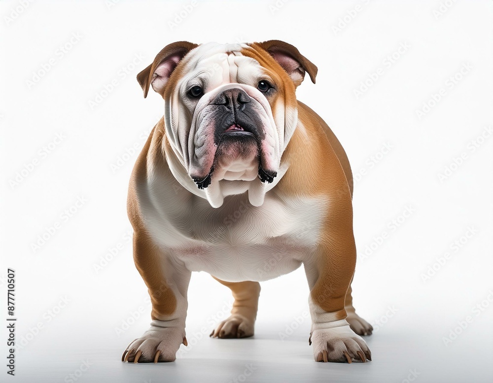 Bulldog on a white background Bulldog on a white background