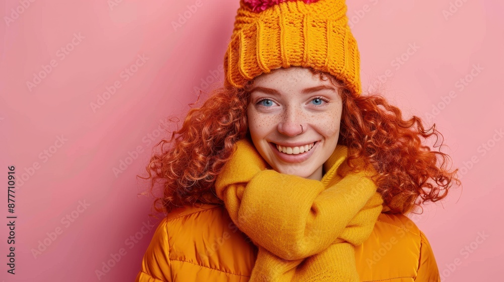 The woman in the orange hat. The woman in the orange hat.