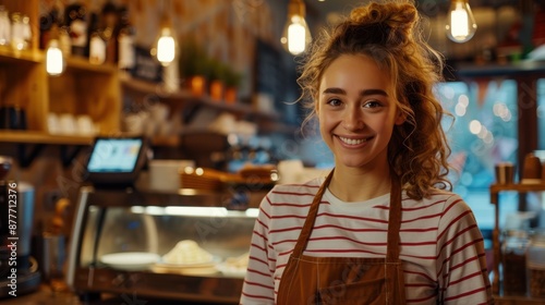 Wallpaper Mural The confident barista at cafe Torontodigital.ca