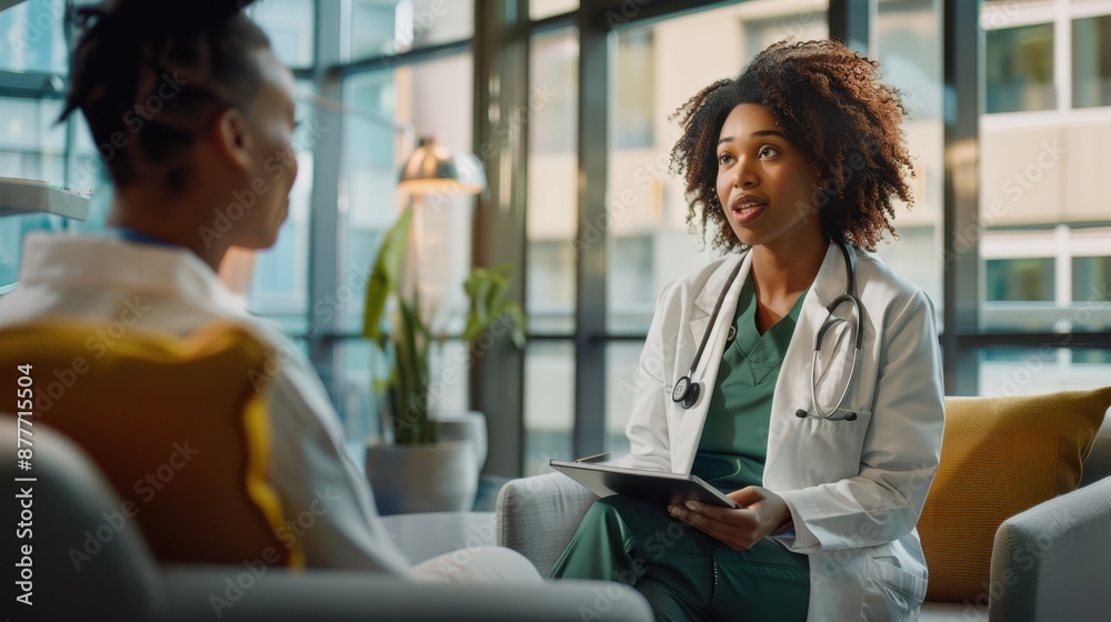 Obraz premium The doctor consulting a colleague