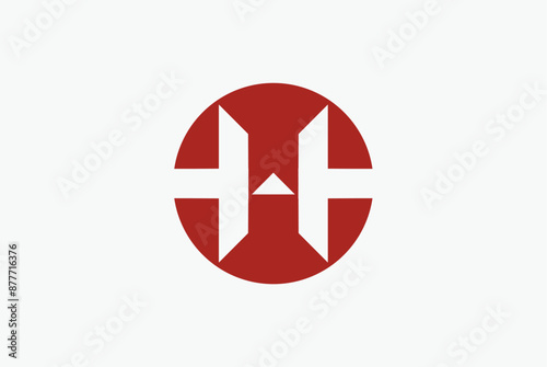 Free Download Circle letter h logo design vector image editable - GFXLoad