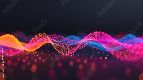 Quantum optics branch of optics dealing with quantum phenomena like entanglement and superposition, pivotal for quantum technologies. Background Illustration, Bright color tones, , Minimalism,