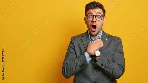 The Surprised Businessman Portrait photo