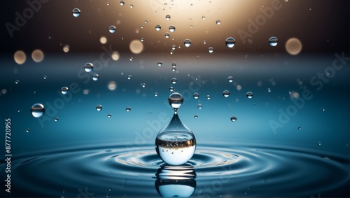 Abstract wallpaper background drop water is seen