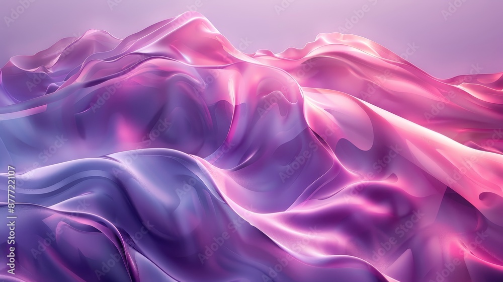 Obraz premium Smooth, liquid-like gradients blending seamlessly