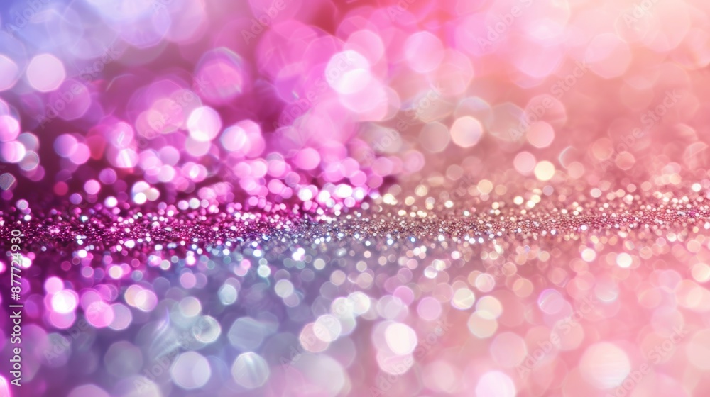 A pink and purple background with glittery dots, glitter backdrop