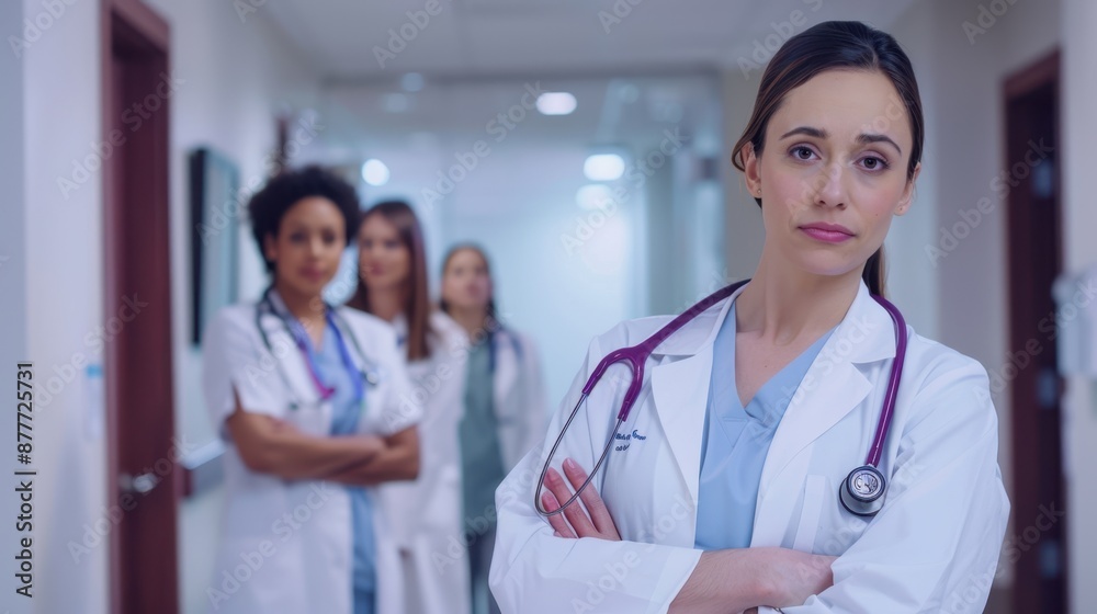 The confident medical team. The confident medical team.