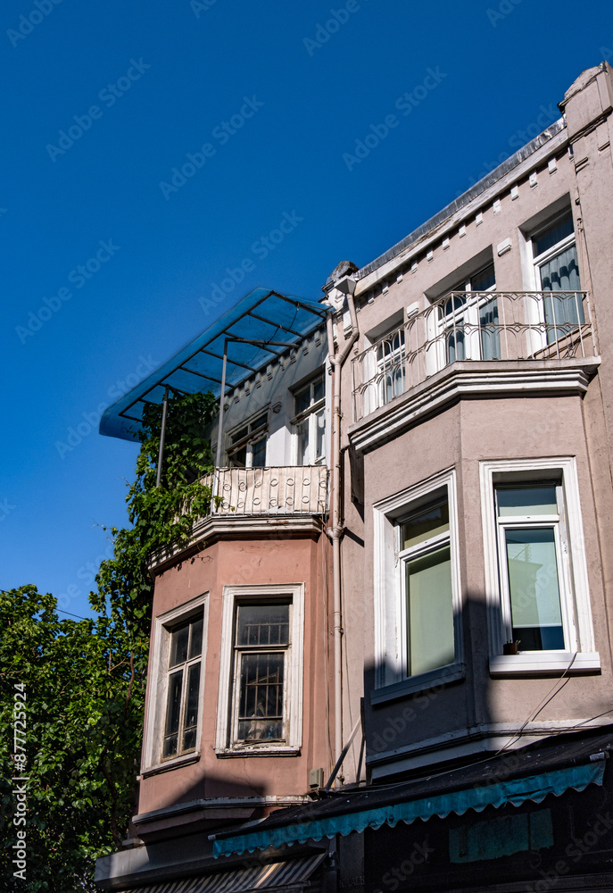Historical Kadikoy house with its characteristic architecture. istanbul, turkey.