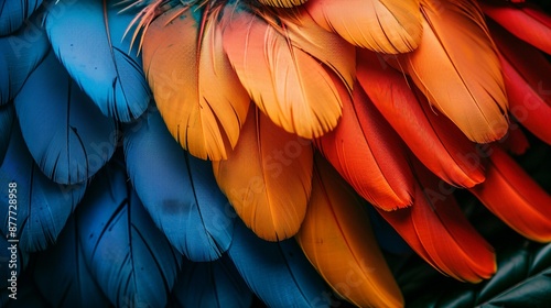 Wallpaper Mural Colorful bird feathers add a touch of natural beauty and vibrancy to any project with intricate patterns and rich hues perfect for decorative elements and backgrounds Background Illustration, Bright Torontodigital.ca