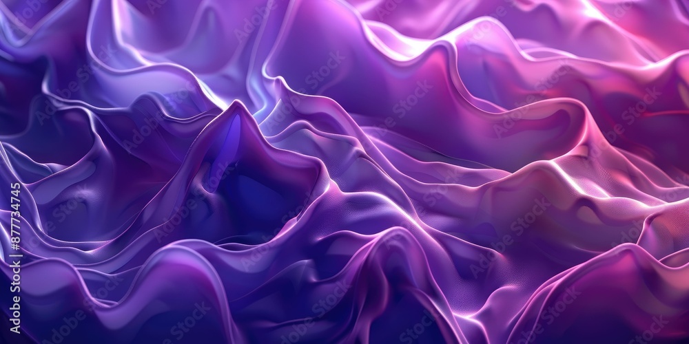 Obraz premium Abstract Purple and Blue Silk Fabric