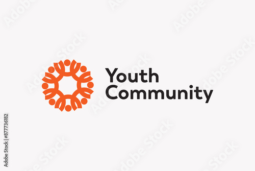 People community logo design business name ideas vector image editable 