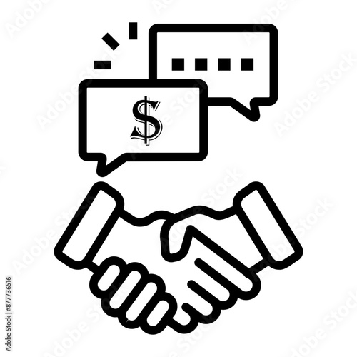 bribe Line Icon