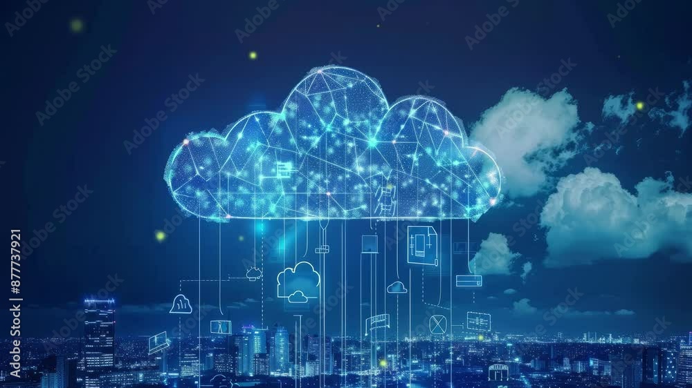 Business background. 5G wireless network, high speed internet, cloud computing or connect diagram technology, Data storage, service, synchronize, online, financial, Connectivity global, smart city