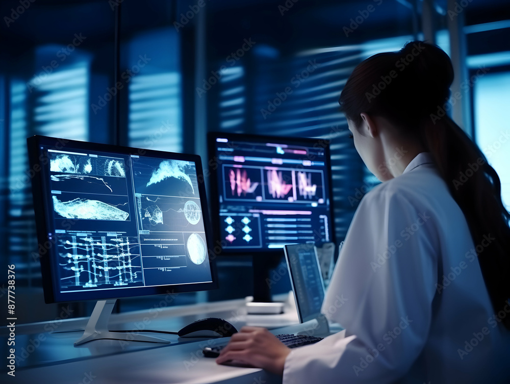 Advanced Medical Technology, Disease and clinical analysis, Medical science and biotechnology, Healthcare and medical doctor working, Virtual research of patient report, Advance research Advanced Medical Technology, Disease and clinical analysis, Medical science and biotechnology, Healthcare and medical doctor working, Virtual research of patient report, Advance research