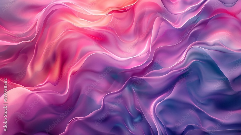 An abstract composition of multicolored waves created from flowing paints and lines An abstract composition of multicolored waves created from flowing paints and lines