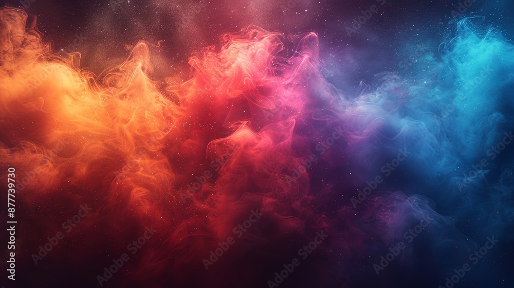 Rainbow mist scenes create a magical and ethereal atmosphere with a spectrum of colors blending in the mist perfect for dreamy and captivating backgrounds Background Illustration, Bright color tones,