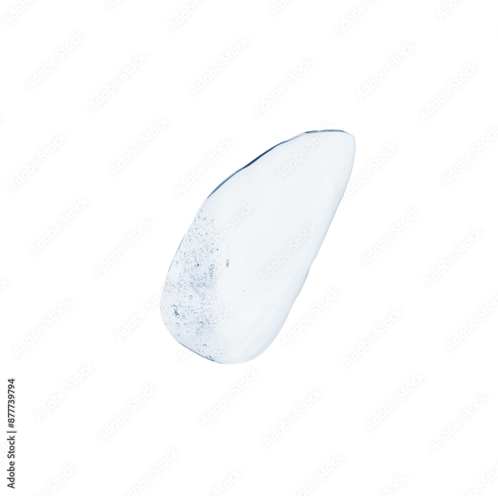 Piece of clear ice isolated on white Piece of clear ice isolated on white
