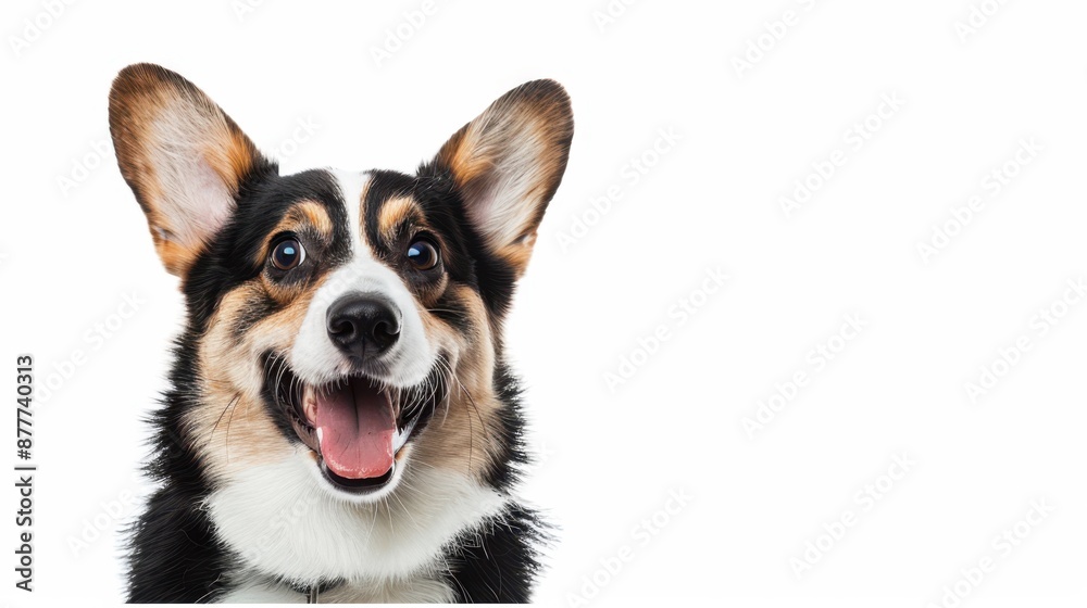 The happy Corgi portrait The happy Corgi portrait