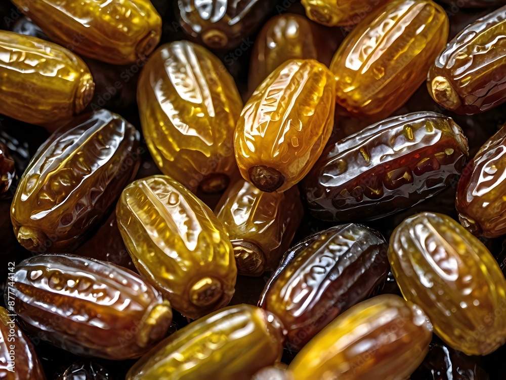 dates close up. date palm background. Date palm on a traditional craftsman market.Horizontal image. dates close up. date palm background. Date palm on a traditional craftsman market.Horizontal image.