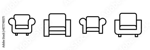 Sofa icon vector isolated on white background. sofa icon illustration. furniture