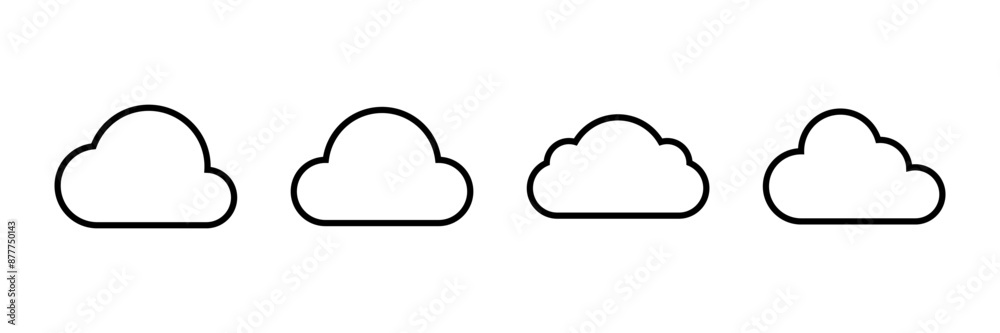 Cloud icon vector isolated on white background. cloud computing icon Cloud icon vector isolated on white background. cloud computing icon