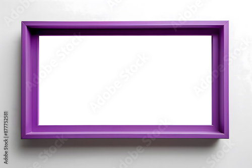 Purple frame with transparent blank space