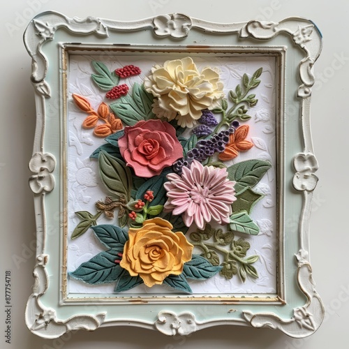 Floral framed card 