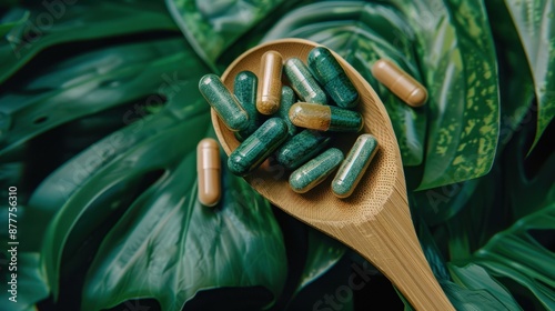 The herbal medicine capsules