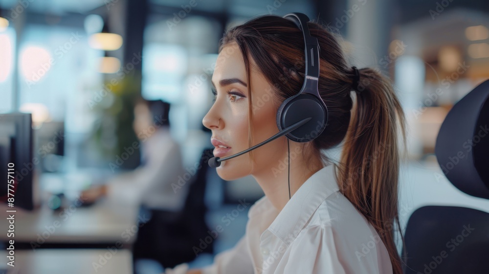 The customer service representative The customer service representative