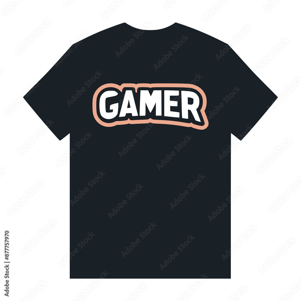 gamer hobby tshirt fashion sticker vector illustration template design gamer hobby tshirt fashion sticker vector illustration template design