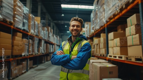 The Warehouse Worker Smiling photo