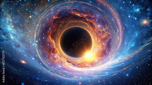 Hyperspace Portal Wormhole in Cosmos Space Realistic Bright Style, Hyperspace, Portal, Style, Cosmos, Wormhole
