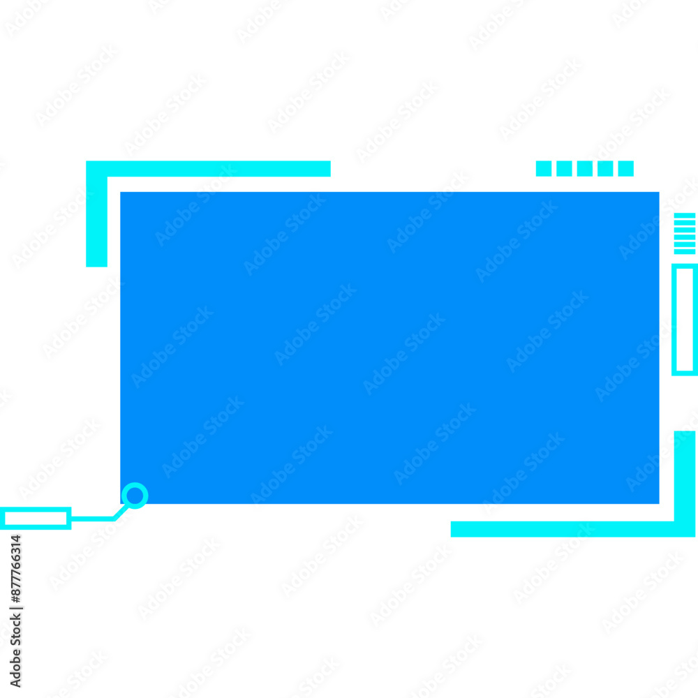 Modern Futuristic Tech Shape Vector Illustration Modern Futuristic Tech Shape Vector Illustration