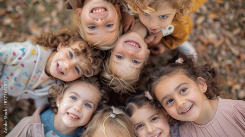 The Group of Happy Children.
