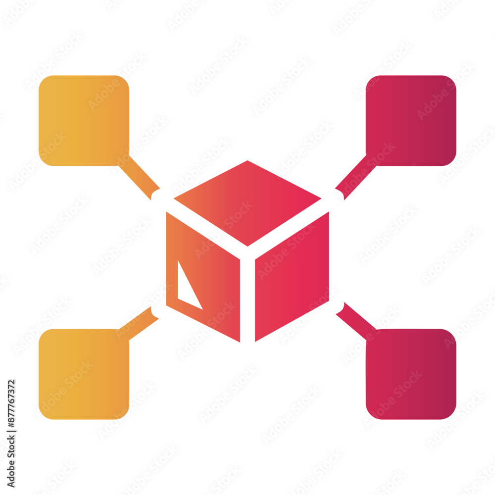 data connected Gradient icon data connected Gradient icon