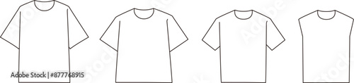 服　シンプル　線画　Tシャツ　おしゃれ　服の素材
