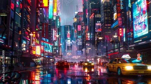 futuristic cityscape