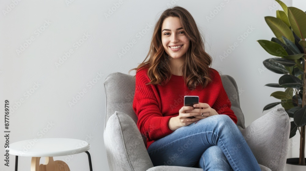 The woman on the chair The woman on the chair
