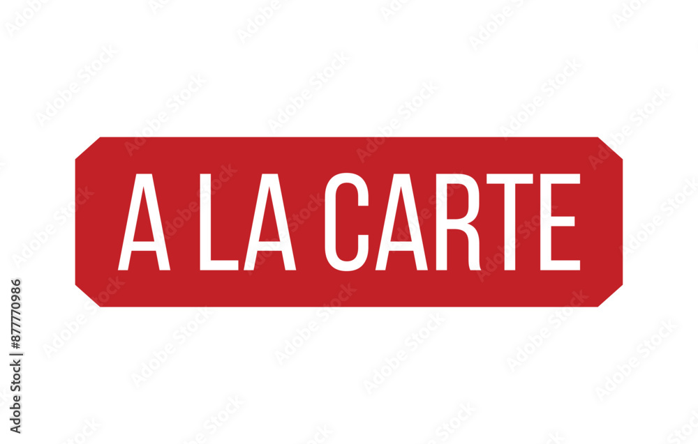 Ala carte Rubber Stamp Seal Vector illustration isolated on white background Ala carte Rubber Stamp Seal Vector illustration isolated on white background