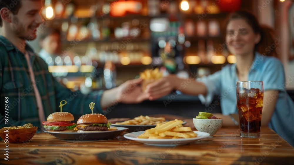 The shared burger meal The shared burger meal