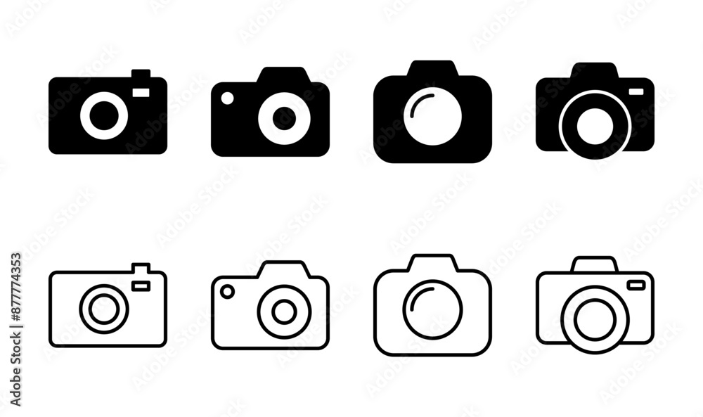 Camera icon set. photo camera icon. camera photography icon. Camera icon set. photo camera icon. camera photography icon.