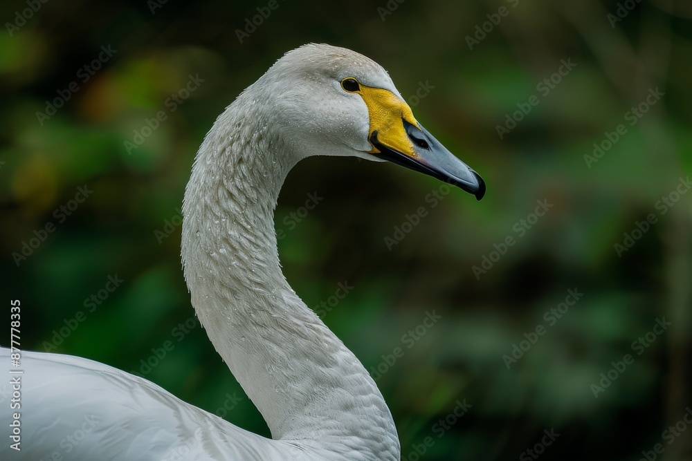 Whooper Swan, Macro,Left side view Whooper Swan, Macro,Left side view
